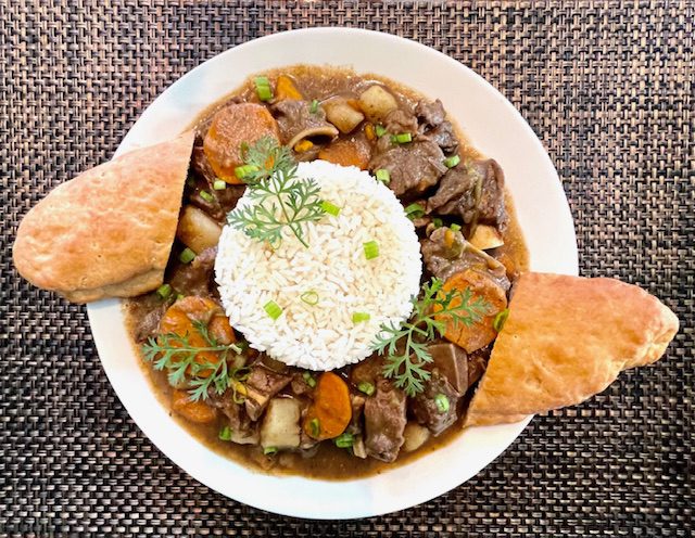 Oxtails with white rice